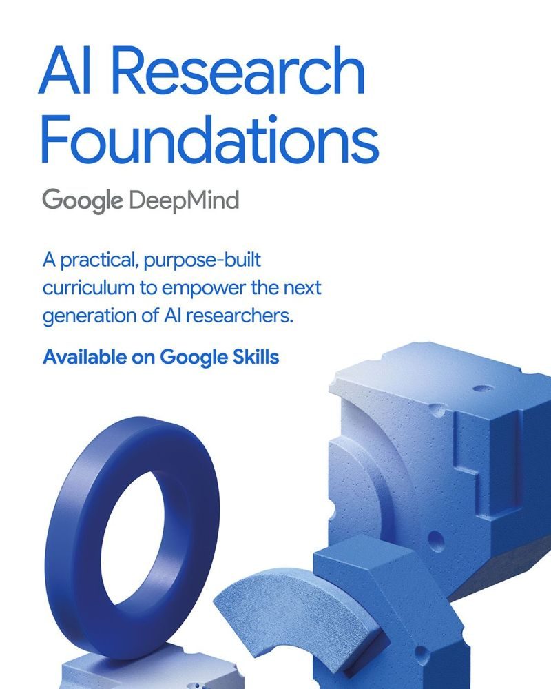 AI Research Foundations curriculum by Google DeepMind, available on Google Skills